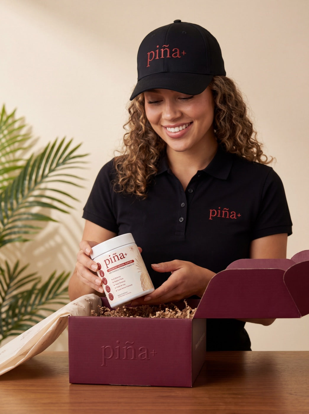 Happy piña+ customer unboxing